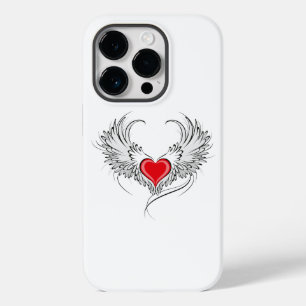 Funda Para iPhone 14 Pro De Case-Mate Corazón de Ángel Rojo con alas