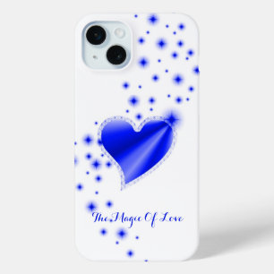 Funda Para iPhone 15 Mini Corazón de Arcoíris con Estrellas, La Magia del Am