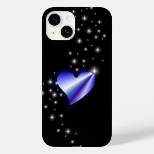 Funda Para iPhone 14 De Case-Mate Corazón de arcoiris morado con estrellas