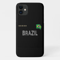 Corazón de camiseta de hinchas de fútbol de Brasil