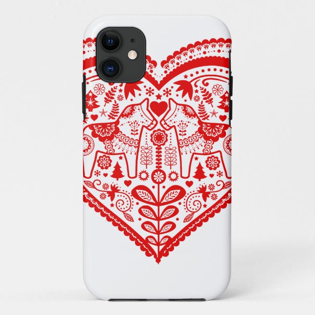 Funda De Case-Mate Para iPhone Corazón de Dala (Reverso)