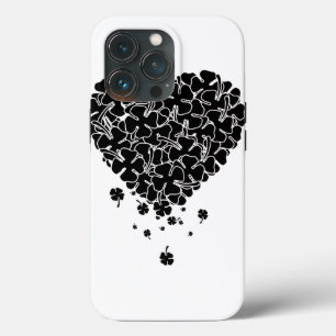 Funda Para iPhone 13 Pro Corazón de encantamiento negro