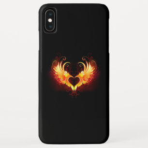 Funda Para iPhone XS Max Corazón de Fuego Ángel con Alas
