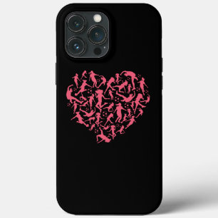 Funda Para iPhone 13 Pro Max Corazón de fútbol femenino - jugadoras