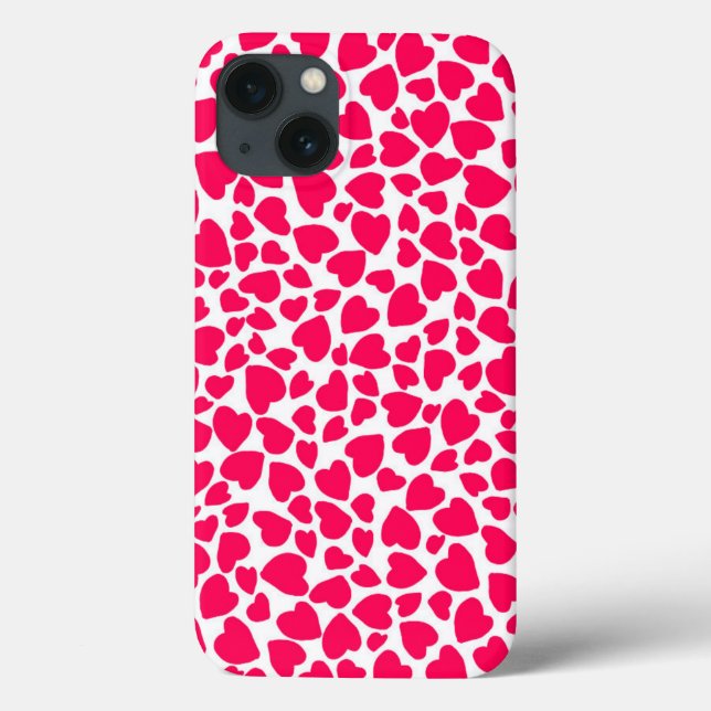 Funda De Case-Mate Para iPhone Corazón de impresión animal 2014 (Reverso)