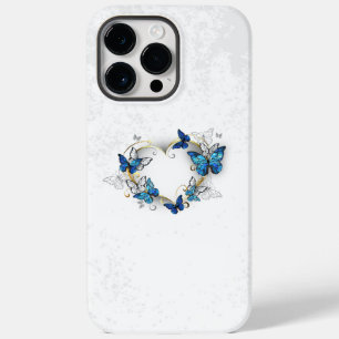 Funda Para iPhone 14 Pro Max De Case-Mate Corazón de joyas con mariposas Morfo