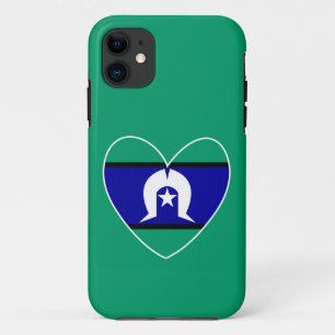 Funda Para iPhone 11 corazón de los isleños del estrecho de Torres