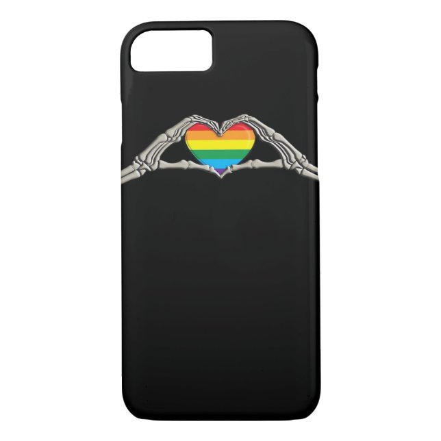 Funda De Case-Mate Para iPhone Corazón de manos óseas activo (Reverso)