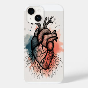 Funda Para iPhone 14 De Case-Mate Corazón de raíz de árbol - Lluvia de arte