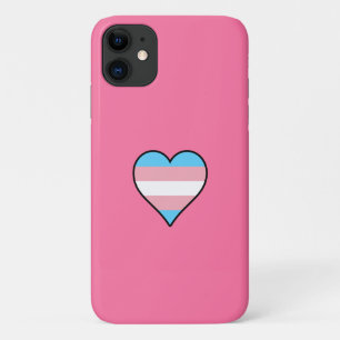Funda Para iPhone 11 Corazón del Orgullo Trans