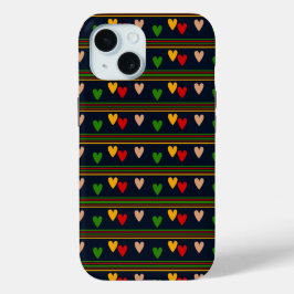 Funda Para iPhone 15 Corazón elegante