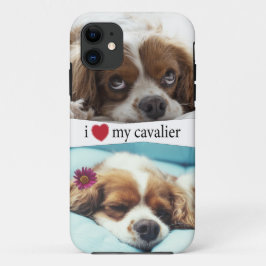Funda Para iPhone 11 Corazón mi Caballero Rey Carlos Spaniel