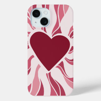 Funda Para iPhone 15 Corazón Minimalista