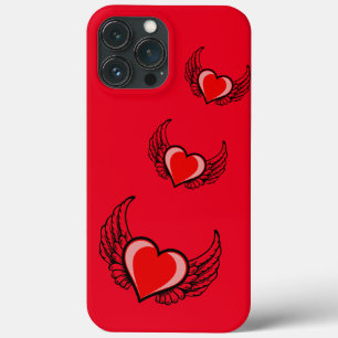 Funda Para iPhone 13 Pro Max Corazón rojo
