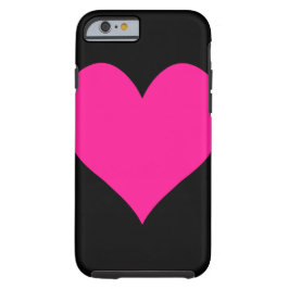 Funda Para iPhone 15 Corazón rosa profundo y agudo