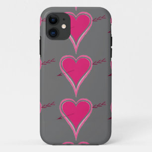 Funda Para iPhone 11 Corazón Y Rojo Flecha