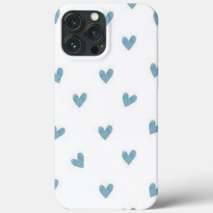 Funda Para iPhone 13 Pro Max corazoncito azul