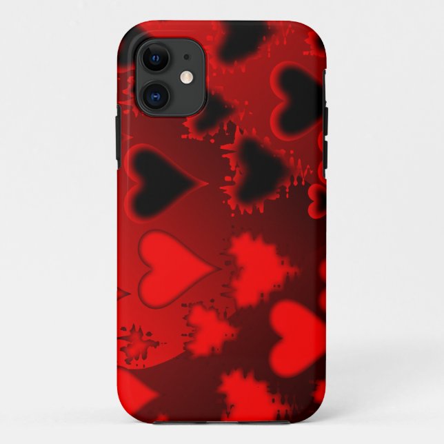 Funda De Case-Mate Para iPhone Corazones (Reverso)