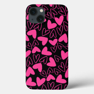 Funda Para iPhone 13 Corazones