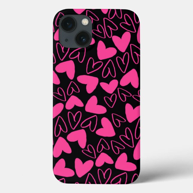 Funda De Case-Mate Para iPhone Corazones (Reverso)