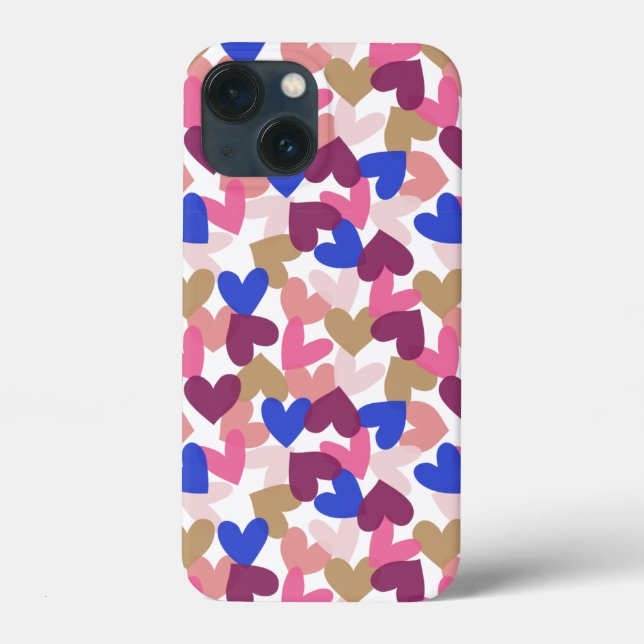 Funda De Case-Mate Para iPhone Corazones (Reverso )