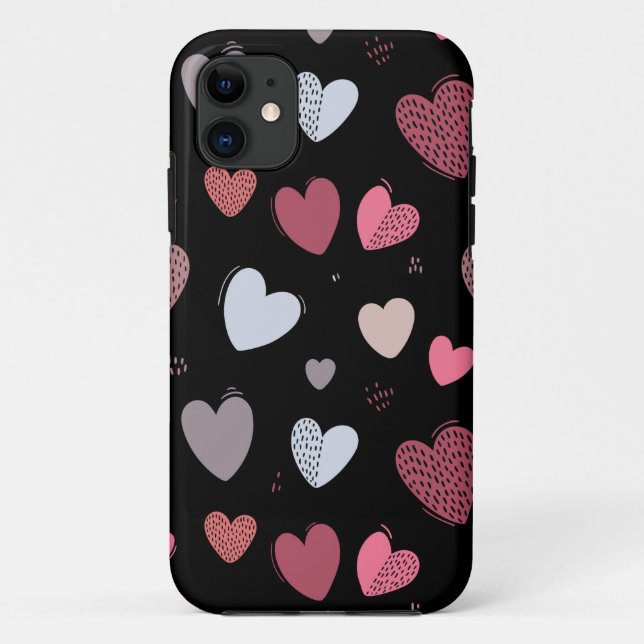 Funda De Case-Mate Para iPhone Corazones 2 (Reverso)