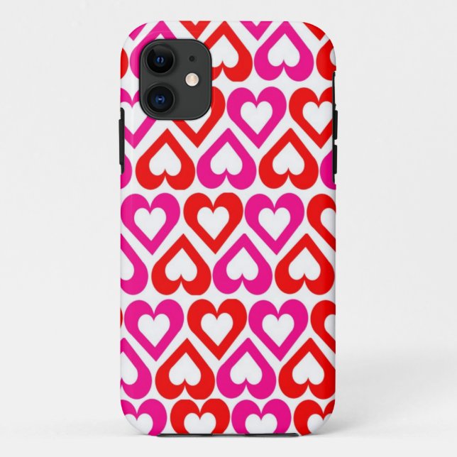 Funda De Case-Mate Para iPhone Corazones abiertos (Reverso)
