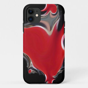 Funda Para iPhone 11 Corazones abstractos en llamas