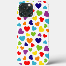 Funda Para iPhone 13 Pro Max Corazones coloridos