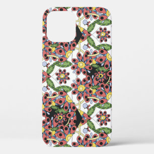 Funda Para iPhone 12 Corazones Coloridos, Patrón Romántico Sin Marea.