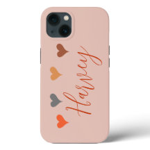 Corazones de Boho con nombre personalizado