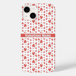 Funda Para iPhone 14 De Case-Mate Corazones de día de San Valentín rojo