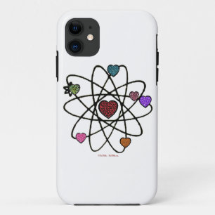 Funda Para iPhone 11 Corazones de Estampado de Leopardo de San Valentín