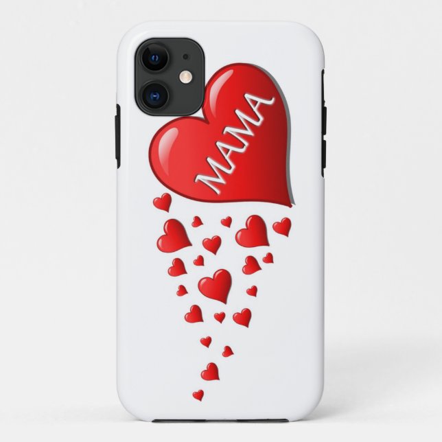 FUNDA DE Case-Mate PARA iPhone CORAZONES DE MAMÁ (Reverso)