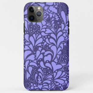 Funda Para iPhone 11 Pro Max Corazones decorativos y patrones florecientes