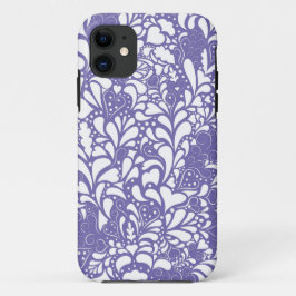 Funda Para iPhone 11 Corazones decorativos y patrones florecientes