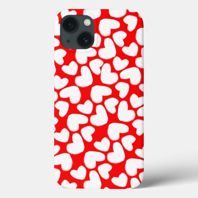 Funda De Case-Mate Para iPhone Corazones dibujados 2014 (Reverso)