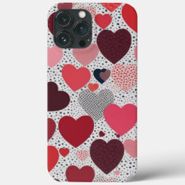 Funda Para iPhone 13 Pro Max Corazones dulces