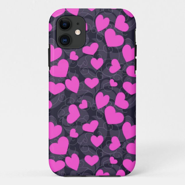 Funda De Case-Mate Para iPhone Corazones felices (Reverso)