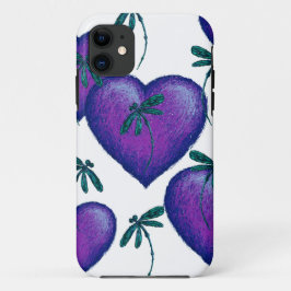 title_seo2 Corazones morados y libélulas