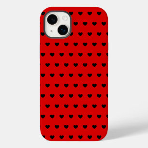 Funda Para iPhone 14 Plus De Case-Mate Corazones negros de Guay en rojo llamativo