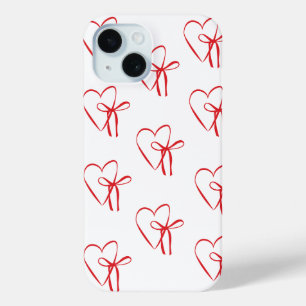Funda Para iPhone 15 corazones rojos