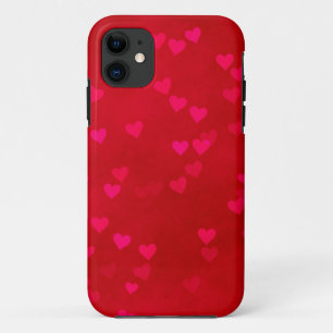 Funda Para iPhone 11 Corazones rojos