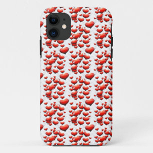 Funda Para iPhone 11 Corazones rojos con alas