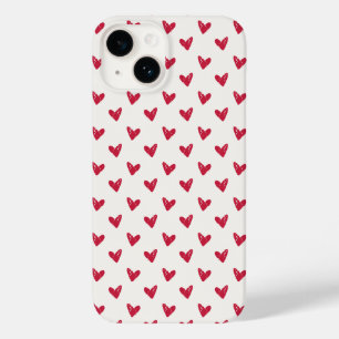 Funda Para iPhone 14 De Case-Mate Corazones rojos, estuche para iPhone El día de San