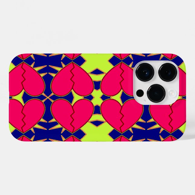 Funda De Case-Mate Para iPhone Corazones rotos (Reverso (Horizontal))