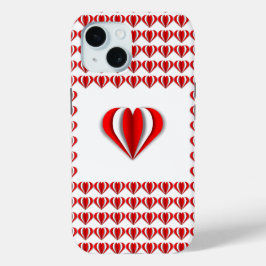Funda Para iPhone 15 Corazones y amor