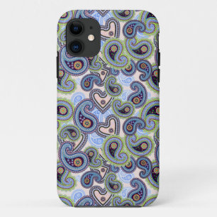 title_seo2 Cordón floral azul hermoso de Paisley
