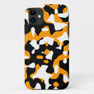 Funda Para iPhone 11 Corey Tiger 80s Camuflaje Neon (Naranja)
