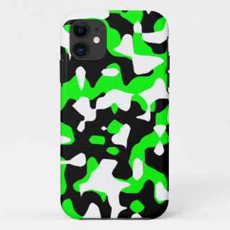 Funda Para iPhone 11 Corey Tiger 80s Camuflaje Neon (Verde)